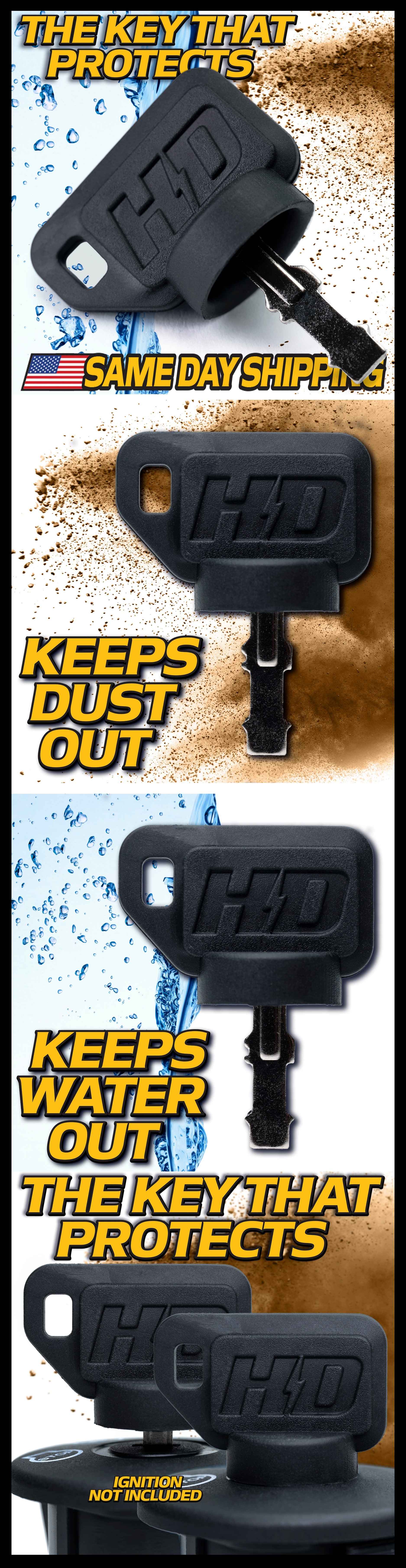 thumbnail image 2 of 2-Pack Ignition Key For Cub Cadet LT1040 LT1042 LT1045 LT1046 LT1050 LT2042 By HD Switch 2 of 3