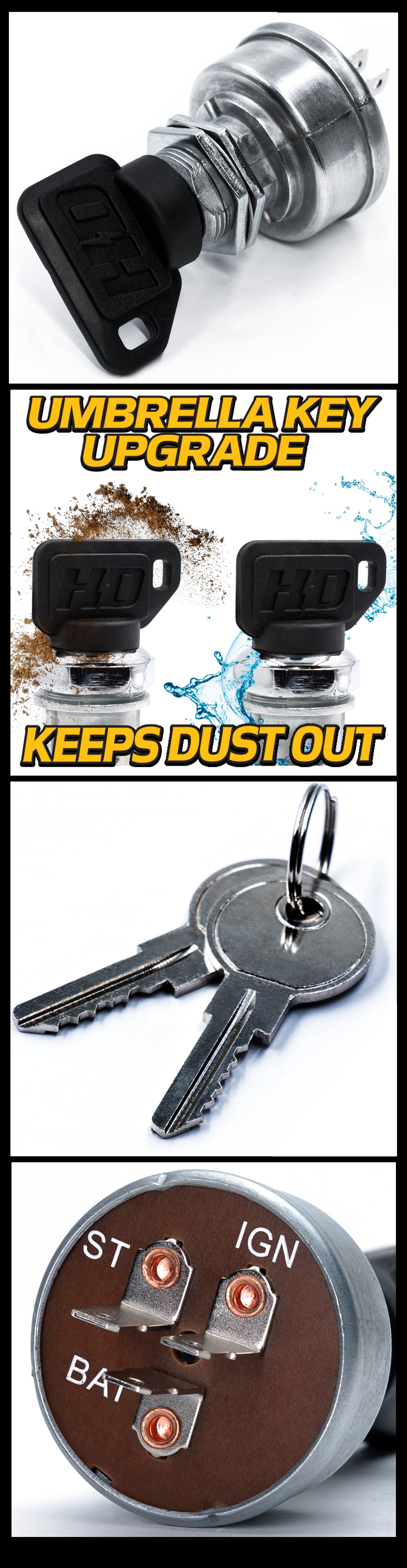 thumbnail image 2 of Ignition Key Switch For IH Cub Cadet 70,71,72,73,86,100,102,105,106,122,149 - HD Switch 2 of 6
