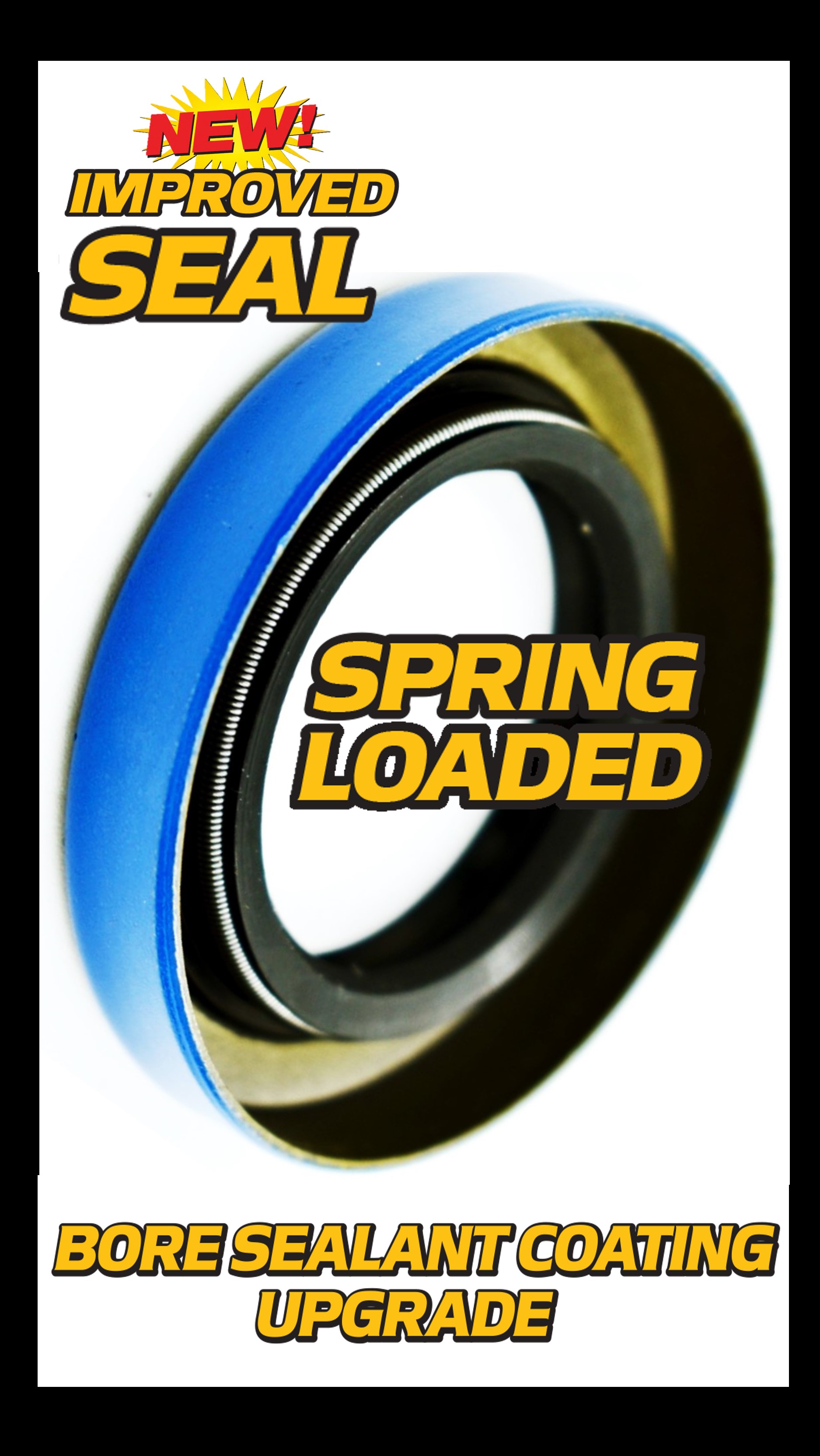 Front Wheel Bearing Grease Seal Fits EZGO Golf Cart 12092G1, 25146G1